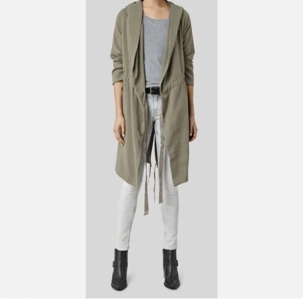 All Saints Dark Sage/green coat